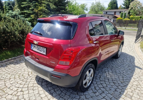 Chevrolet Trax cena 35999 przebieg: 124000, rok produkcji 2014 z Bieruń małe 172